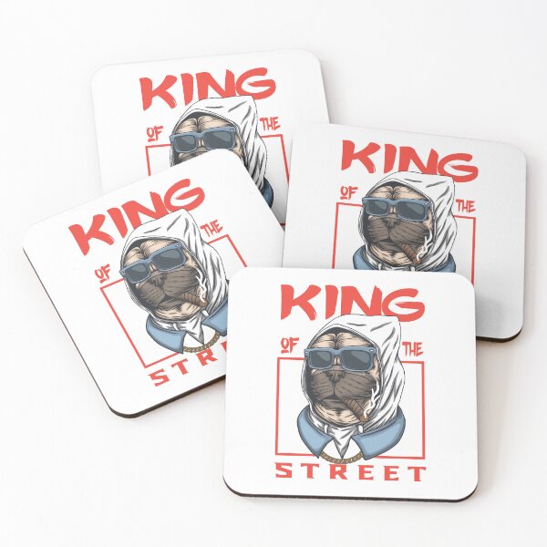 Item preview, Pug dog, king of the street, dog king designed and sold by GreyStanzione1.