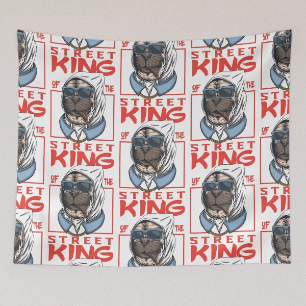 Item preview, Pug dog, king of the street, dog king designed and sold by GreyStanzione1.