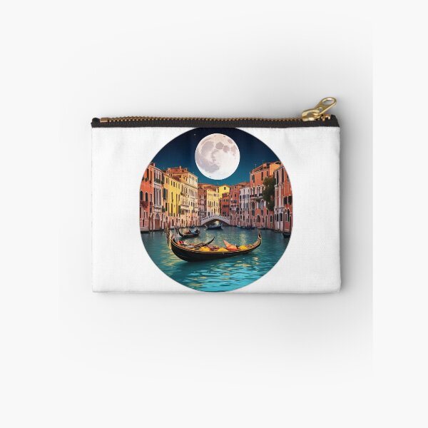 Item preview, Moon over Venice Canals with Gondola designed and sold by Ridiculam Toga.