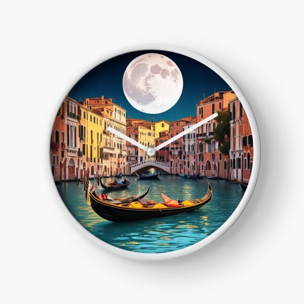 Item preview, Moon over Venice Canals with Gondola designed and sold by Ridiculam Toga.