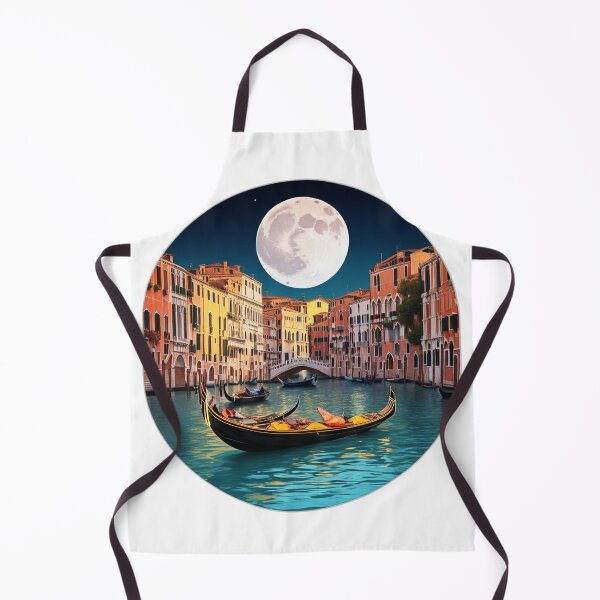 Item preview, Moon over Venice Canals with Gondola designed and sold by Ridiculam Toga.
