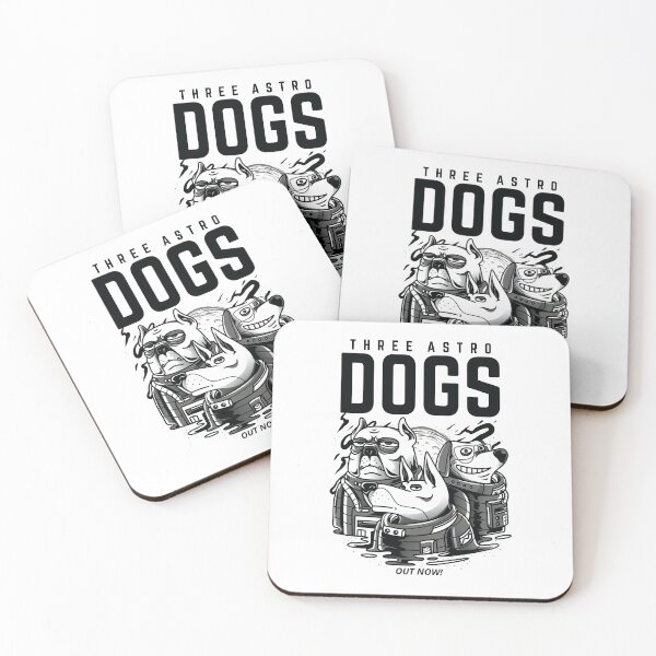 Item preview, three astro dogs, funny astro dog, cartoon astro dogs designed and sold by GreyStanzione1.