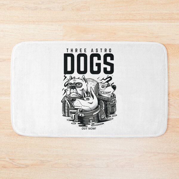 Item preview, three astro dogs, funny astro dog, cartoon astro dogs designed and sold by GreyStanzione1.