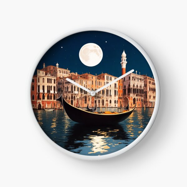 Item preview, Quiet Night in Venezia with Moon and Gondola designed and sold by Ridiculam Toga.