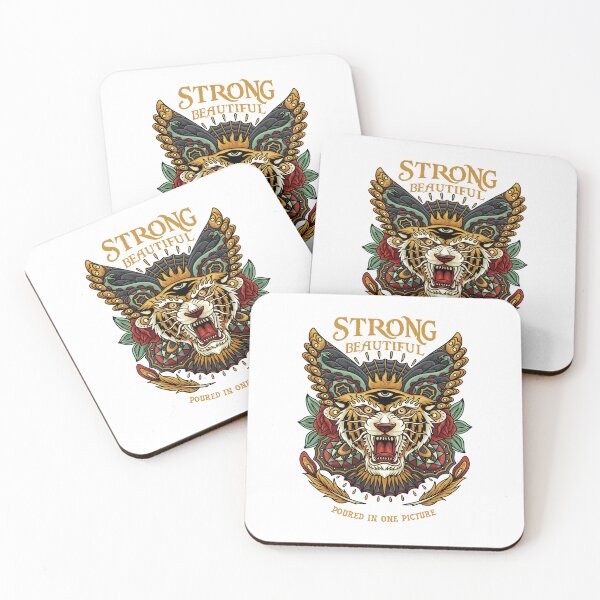 Item preview, Strong beautiful lion, strong beautiful head, tiger butterfly designed and sold by GreyStanzione1.