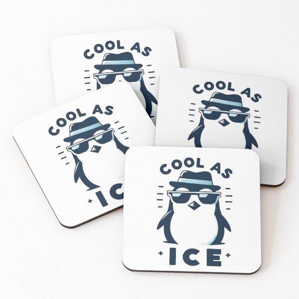 Item preview, cool as ice penguin designed and sold by TaevasDesign.