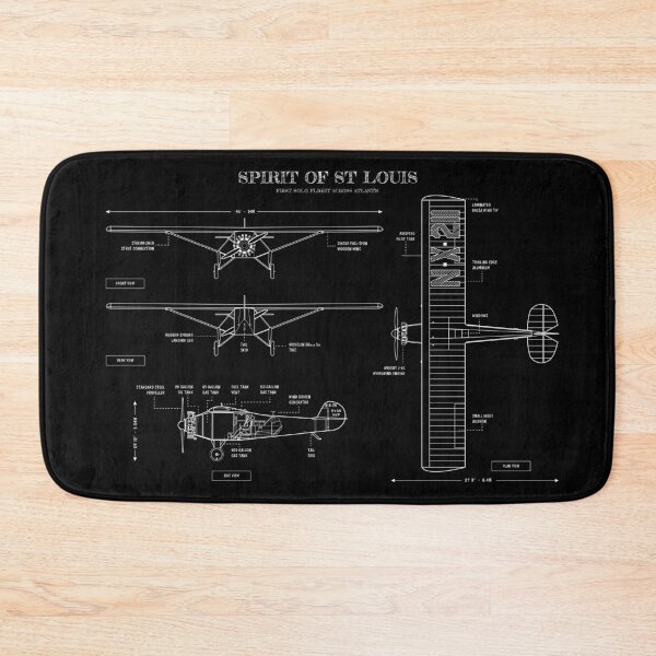 Item preview, Spirit of St. Louis  (Horizontal - White Stencil, No Background) designed and sold by BGALAXY.