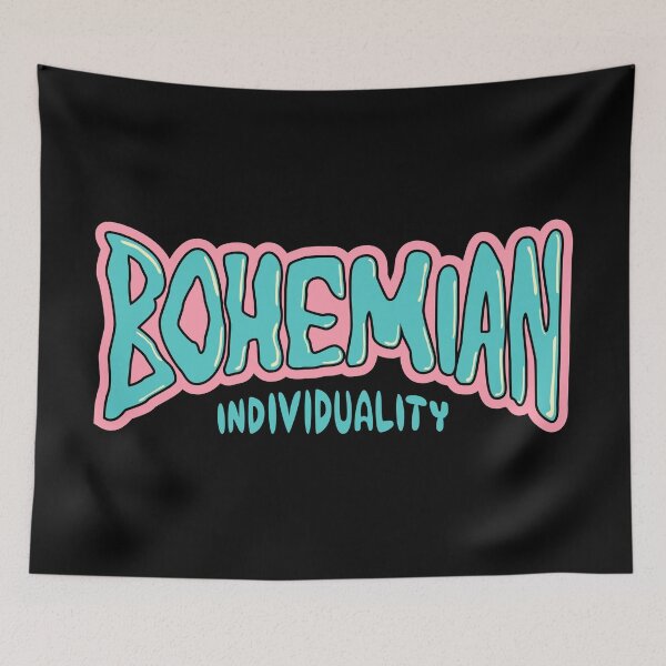 Item preview, Bohemian Individuality - Skate-Inspired Graphic Lettering Shirt designed and sold by Boogosh.
