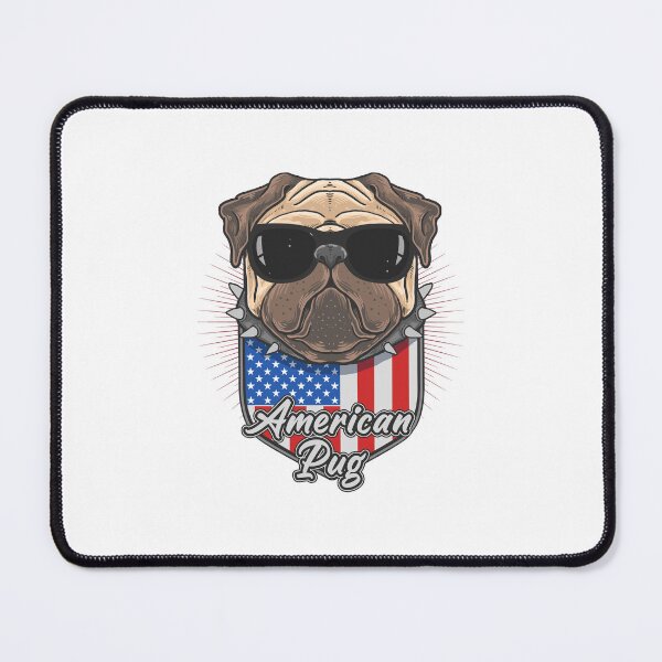 Item preview, American pug, pug us flag, pug with American flag designed and sold by GreyStanzione1.