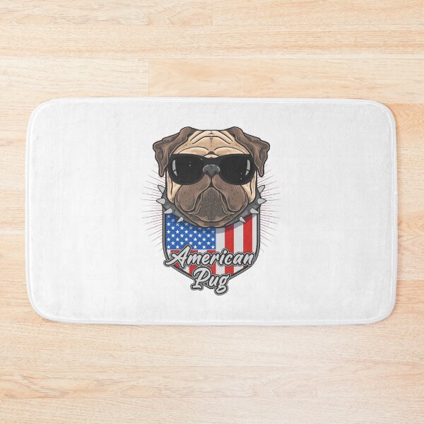 Item preview, American pug, pug us flag, pug with American flag designed and sold by GreyStanzione1.