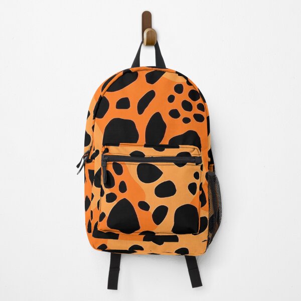 Item preview, leopard spots, orange and black texture pattern designed and sold by in-leggings.