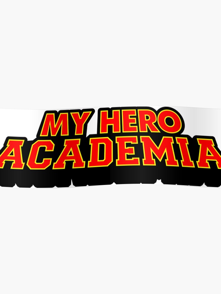 My Hero Academia English Logo Shirt Poster - 