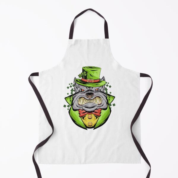 Item preview, Bulldog green hat coat, bull dog st Patrick’s day, angry green bull dog designed and sold by GreyStanzione1.