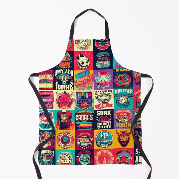 Item preview, Stickerbomb poster pattern designed and sold by TaevasDesign.