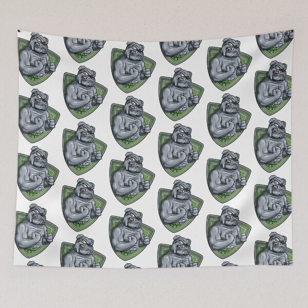 Item preview, Bulldog fitness, muscle arm bulldog, strong bull dog designed and sold by GreyStanzione1.