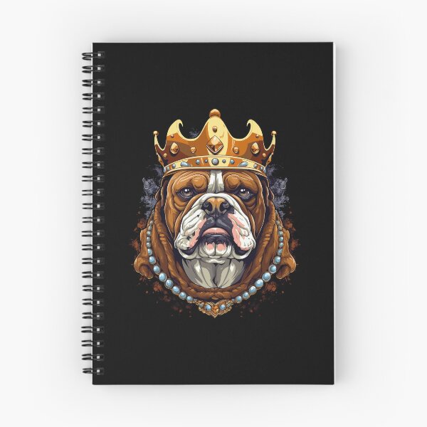 Item preview, King bulldog, bulldog face with crown, king bulldog head designed and sold by GreyStanzione1.