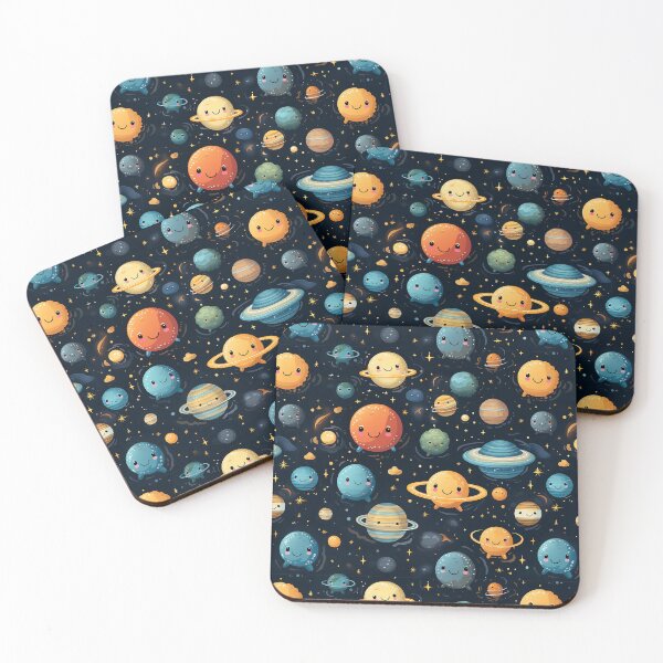 Item preview, Kawaii Space a seamless pattern 4 designed and sold by Tem‑Tip of pen.