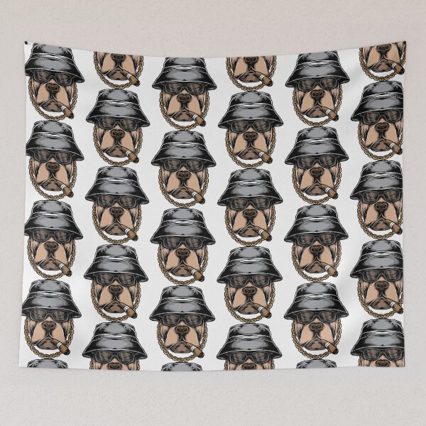 Item preview, Bulldog hat smoking, bulldog smoking, cool bulldog smoking designed and sold by GreyStanzione1.