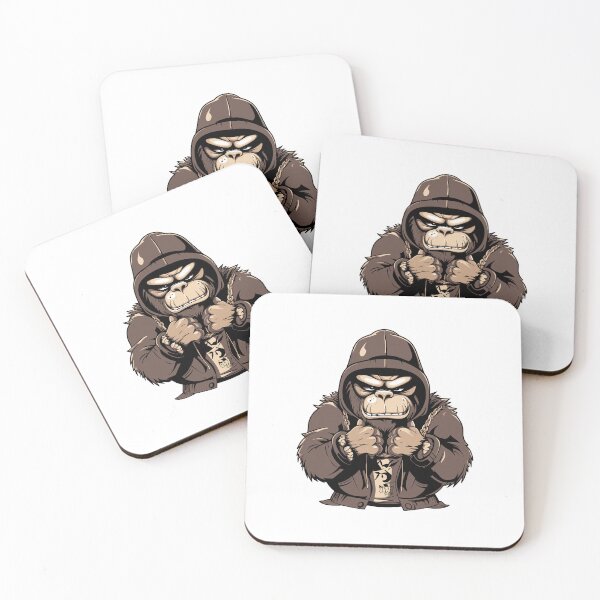 Item preview, gorilla jacket hoddie, cool gorilla, gorilla street style designed and sold by GreyStanzione1.