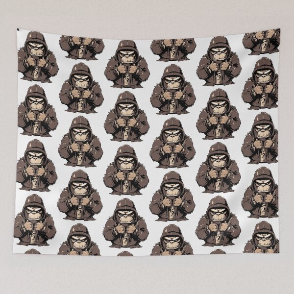 Item preview, gorilla jacket hoddie, cool gorilla, gorilla street style designed and sold by GreyStanzione1.