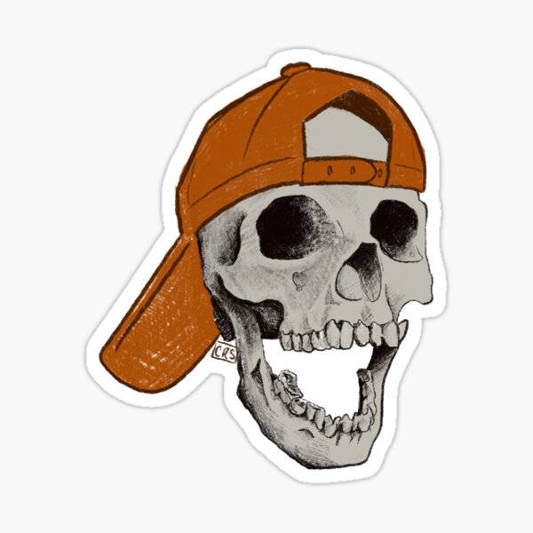 Sugar Skull Chicago Baseball Sticker for Sale by shanconart