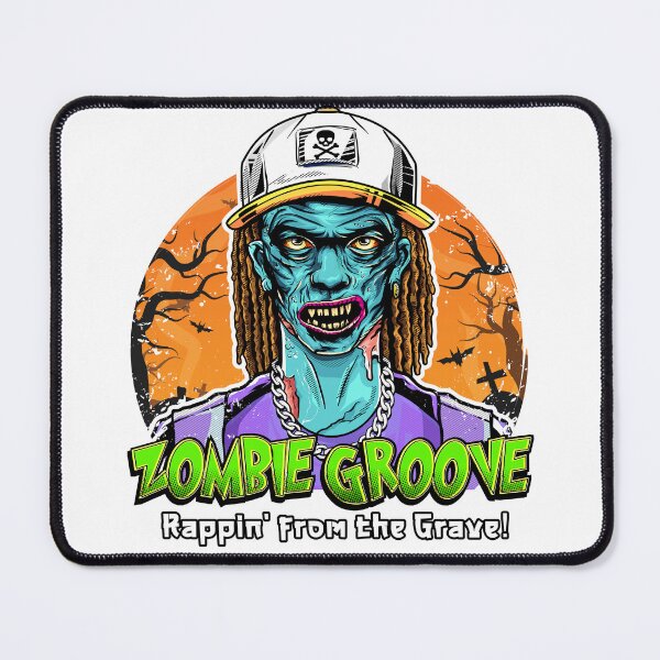 Item preview, Zombie Groove Rapping From The Grave Sketch designed and sold by zombiehiphop.