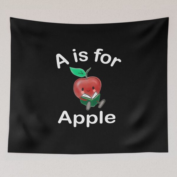 Item preview, A is for Apple - Toddler Kindergarten Preschool Teacher designed and sold by farhanhafeez.
