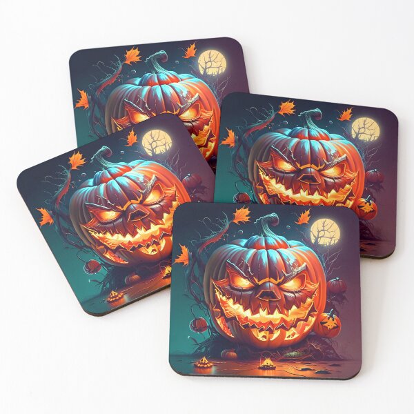 Item preview, Glowing Halloween pumpkin: spooky atmosphere designed and sold by byaz3.