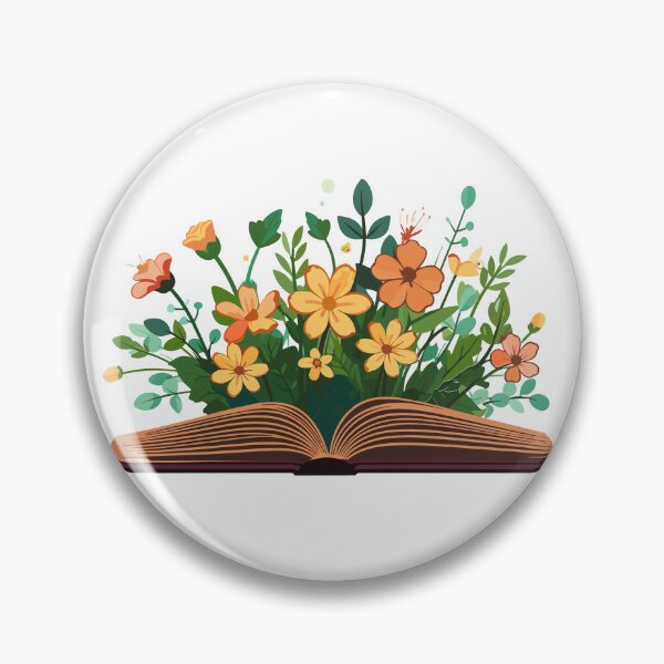 Item preview, Open Book with Florals and Leaves designed and sold by cardsandmoreUG.
