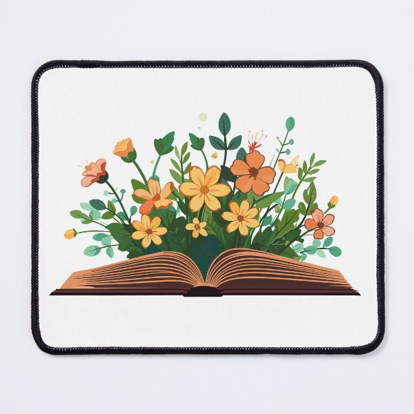 Item preview, Open Book with Florals and Leaves designed and sold by cardsandmoreUG.