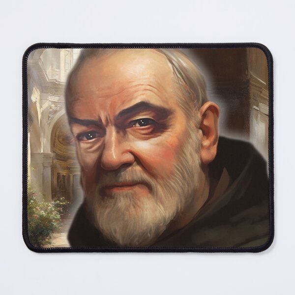 Item preview, Painting Padre Pio Puglia San Giovanni Rotondo designed and sold by Mickeymouse2023.