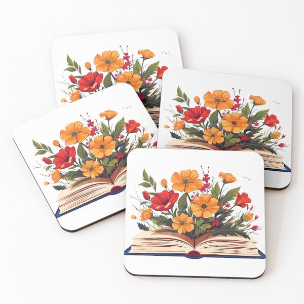 Item preview,  Open Book with Florals and Leaves designed and sold by cardsandmoreUG.