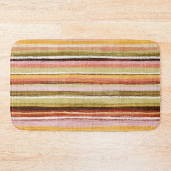 Item preview, Boho Sunset Textured Linen Stripes designed and sold by micklyn.