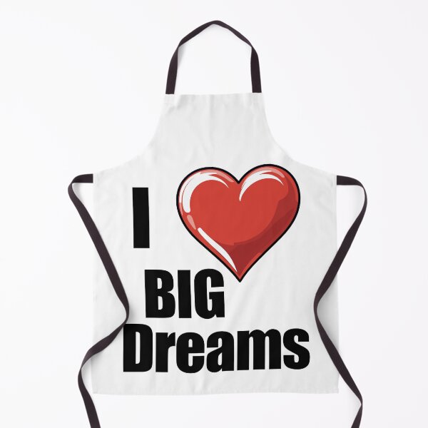 Item preview, I LOVE BIG DREAMS, heart with writing designed and sold by Raskal-Print.
