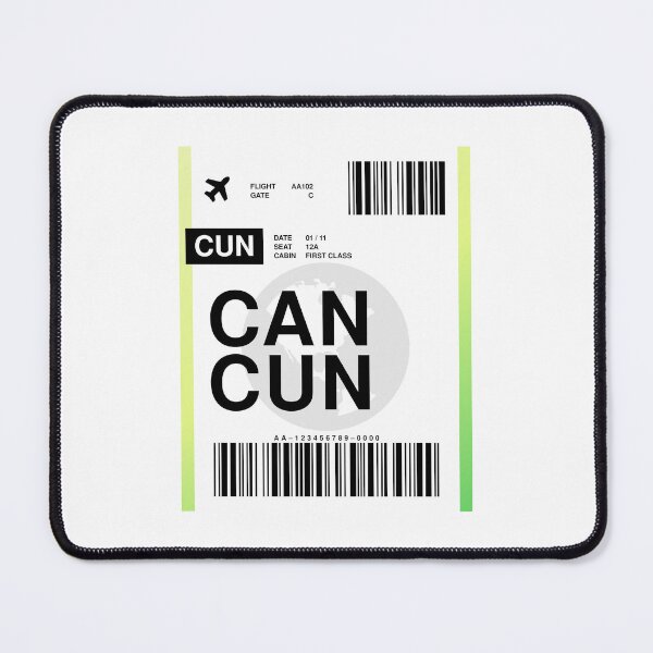Item preview, Cancun Boarding Pass designed and sold by RabbitK.