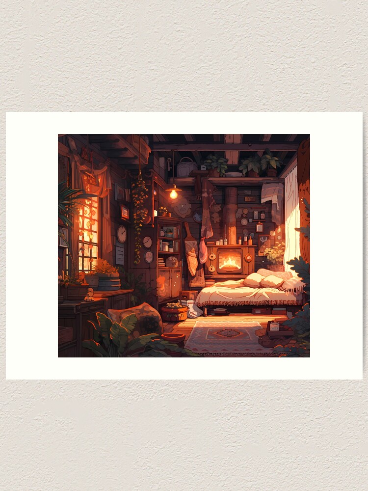 little boy on the bed reading a book cozy children's bedroom at night art  anime Highly detailed interior shot of a messy vintage anime living room  with toys cinematic
