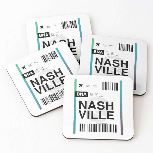 Item preview, Nashville Boarding Pass designed and sold by RabbitK.