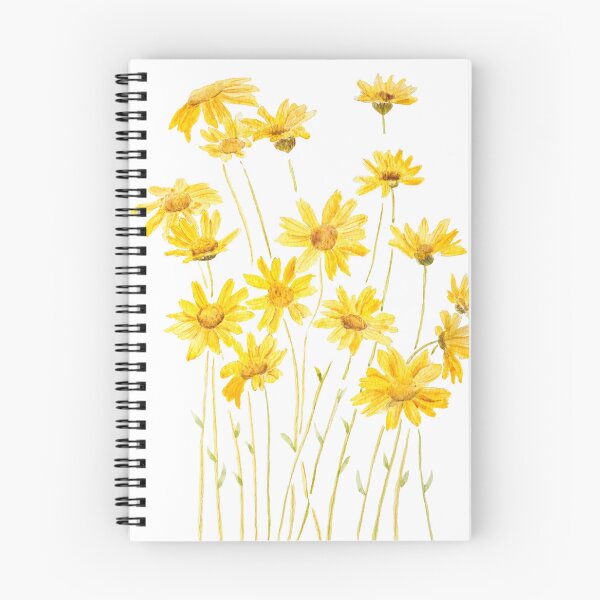 Item preview, yellow daisies watercolour hand painted  designed and sold by ColorandColor.