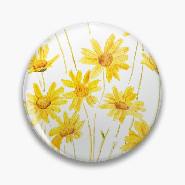 Item preview, yellow daisies watercolour hand painted  designed and sold by SelenePaintings .