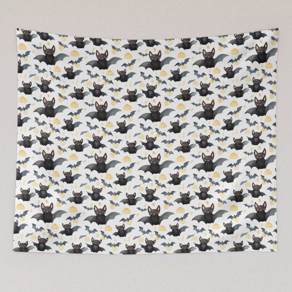 Item preview, Mystical Bat Shadows: A Mysterious Watercolor Symphony designed and sold by qoodesignstudio.