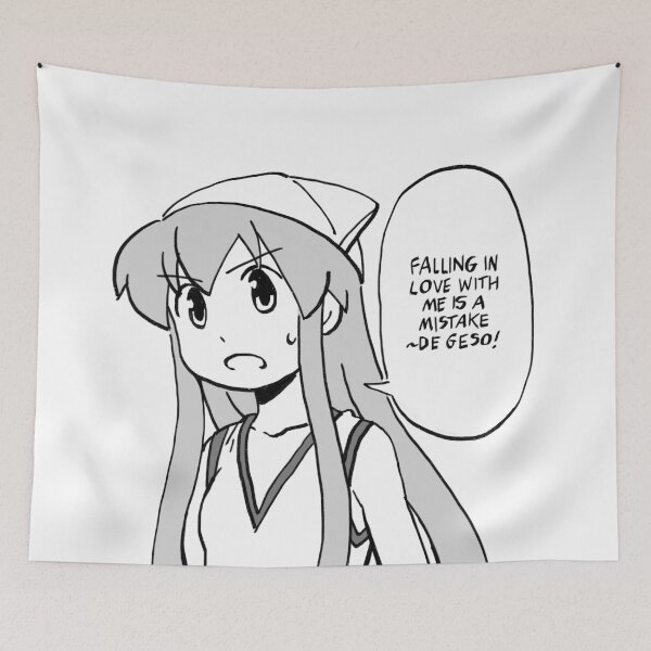 Item preview, I re-draw ika-chan saying Falling in love with me is a mistake de geso / Shinryaku Ika Musume meme designed and sold by RansRoom.
