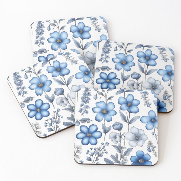 Item preview, Little Blue Flowers S designed and sold by Filotecnia.