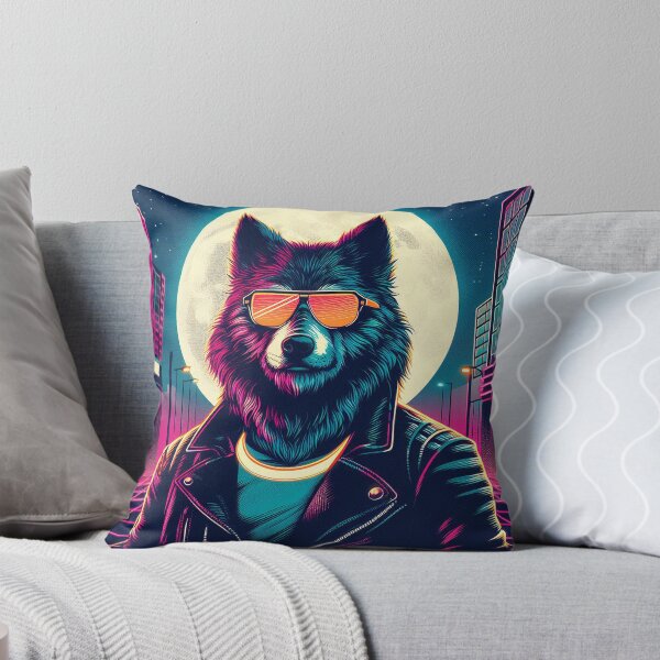 Item preview, Retrowave Wolfman 01 designed and sold by AbstractWave.