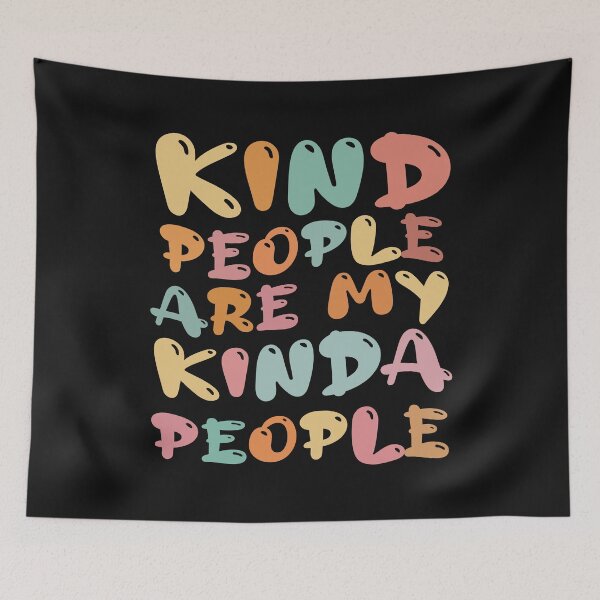 Item preview, Kind People Are My Kind Of People vintage groovy inspiration designed and sold by Pitchou07.