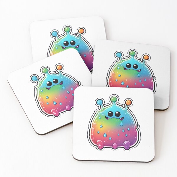 Item preview, Rainbow water slime creature designed and sold by Maths-4-Nerds.