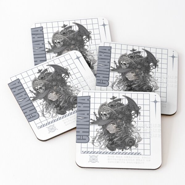 Item preview, Chikara black and white pirate anime girl  designed and sold by karpuz-design.