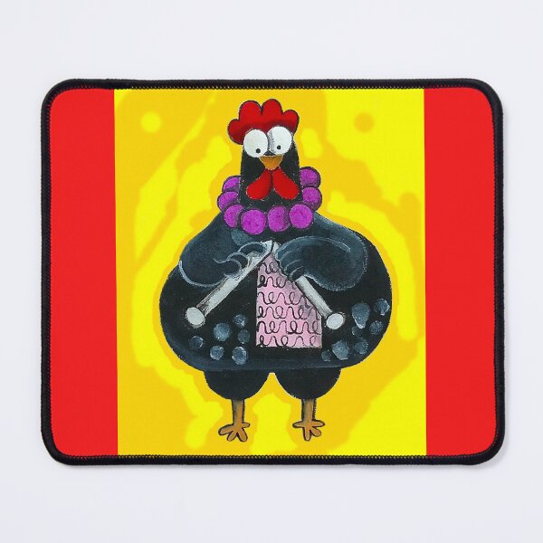 Item preview, La gallina papanatas tejiendo! designed and sold by Lalitapinta.