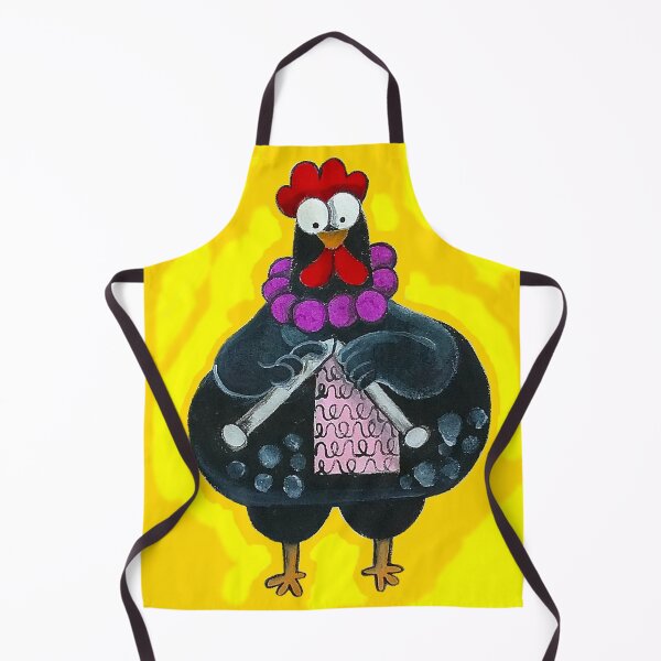 Item preview, La gallina papanatas tejiendo! designed and sold by Lalitapinta.