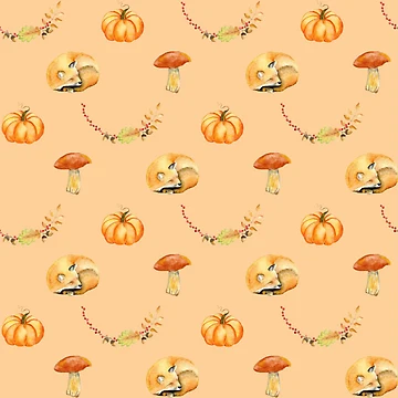 Artwork thumbnail, Autumn pattern by AmethysteCrea