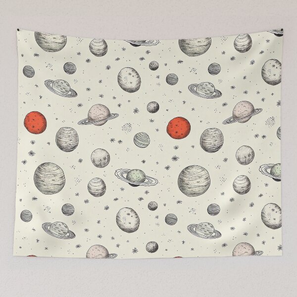 Item preview, Sketched space print designed and sold by Inky-Spiration.